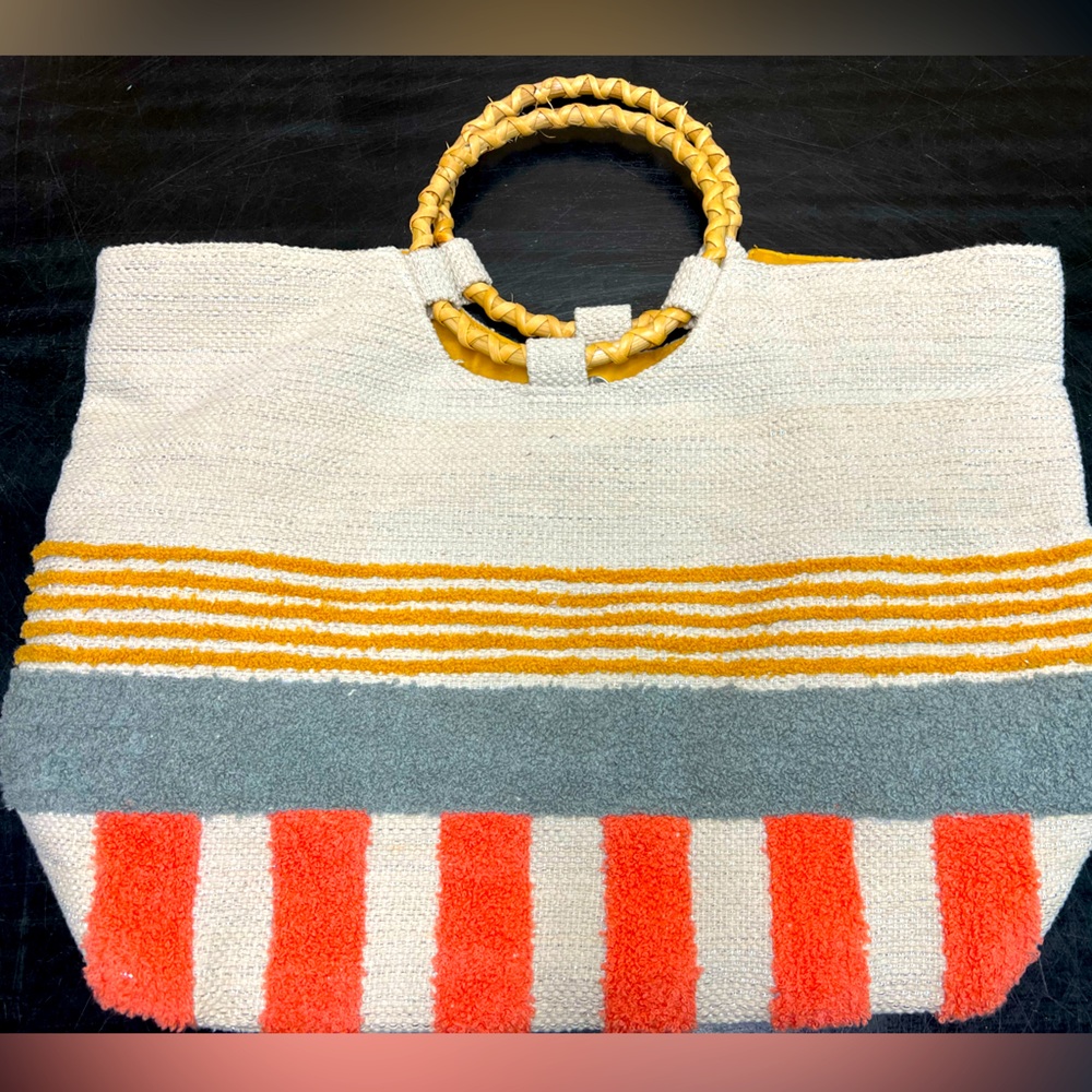 Beautiful Paper source exclusive beach bag.